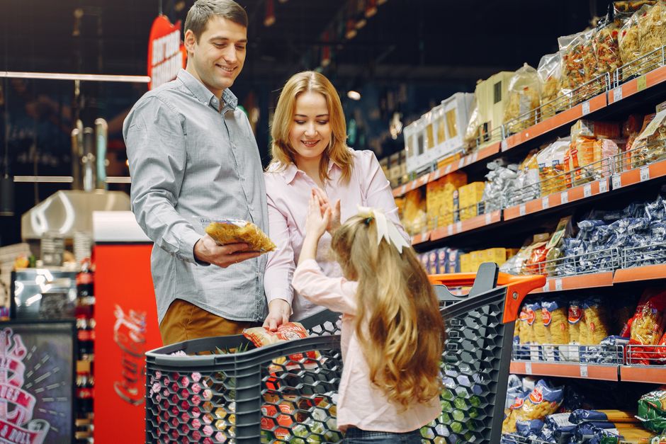 Mother harmoniously balancing work and parenting