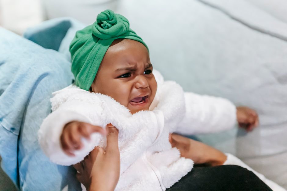 Child expressing big emotions and yelling during a boundary struggle